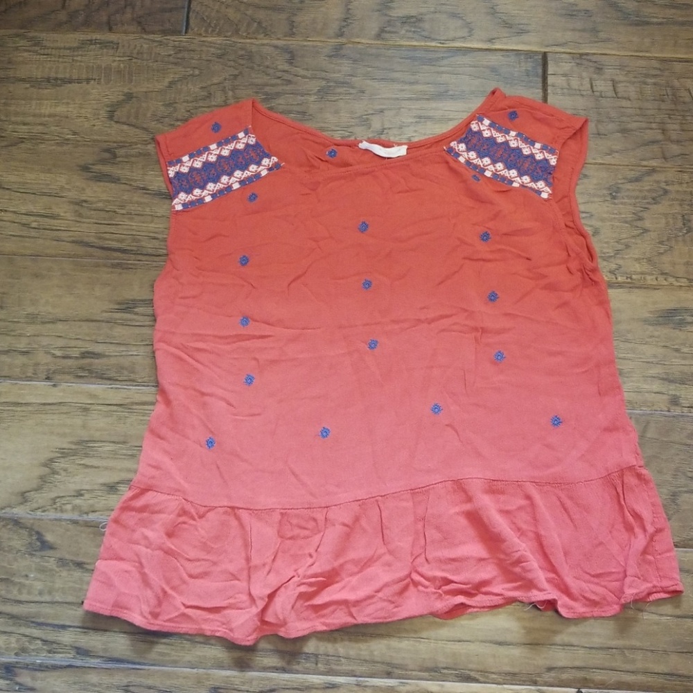 Le Sample Embroidered Tank - L